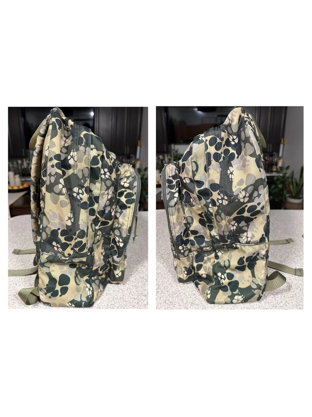 L.L.Bean Paw Print Camouflage Unisex Backpack